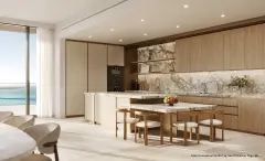 The Residences at Mandarin Oriental, Miami — mandarin oriental miami kitchen warm pallette