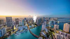 Viceroy Brickell Residences — viceroy halo rendering panorama water sunset