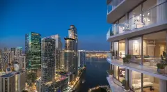 Viceroy Brickell Residences — viceroy north facade ne view dusk