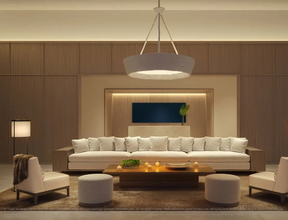 Edition Residences — amenity lobby