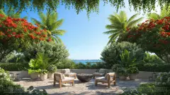 Edition Residences — garden terrace day